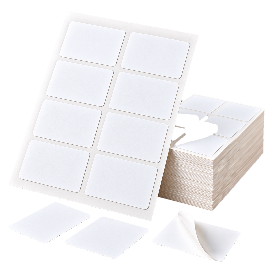 Blank sheet labels